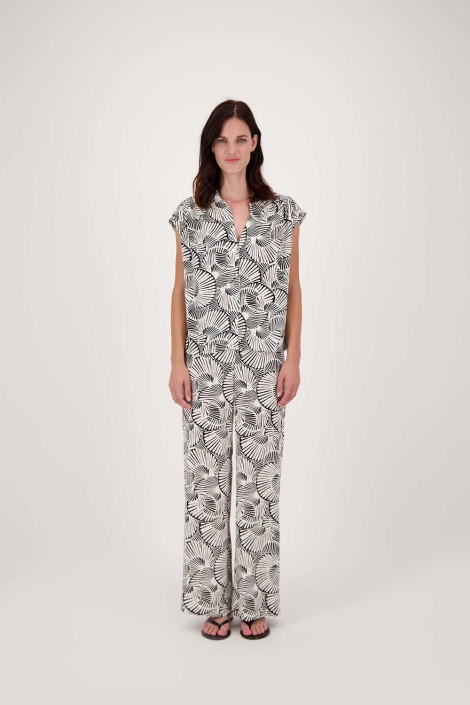 Zusss wijde broek met grafische print
